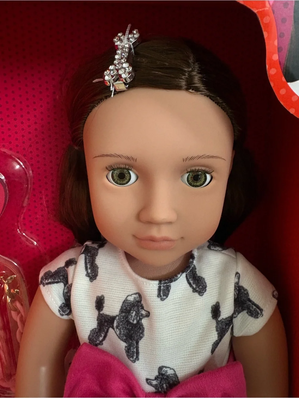 Our Generation Nancy Doll w/ Jewelry Box & Pierced Ears 6 Earrings 2 Bracelets